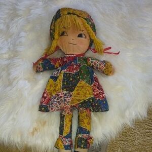 Charming Multicolor Patchwork Doll